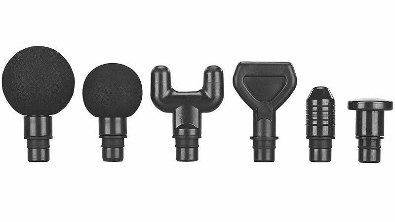 Différentes têtes de massage d’un pistolet de massage musculaire